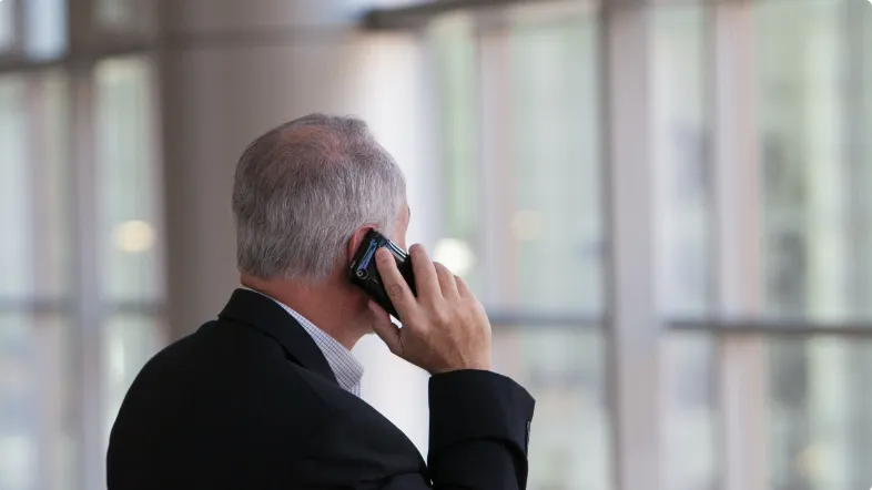 man calling by phone